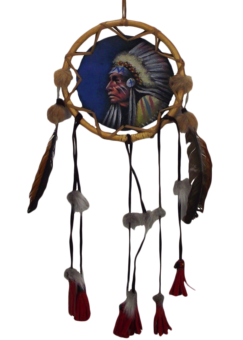 Native American Wallhanging Dreamcatcher Indianer Traumfänger Chief