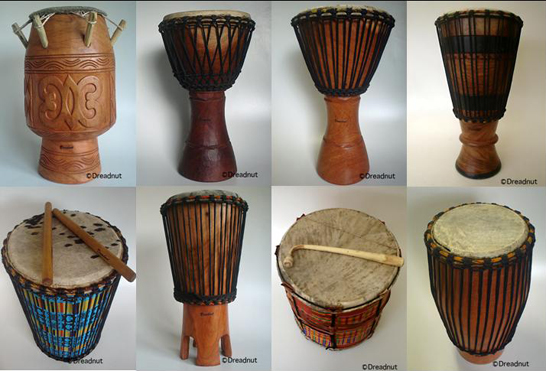 BARA CALABASH TROMMEL MALI GRIOT PERCUSSION DJEMBE DRUM GRÖSSE M